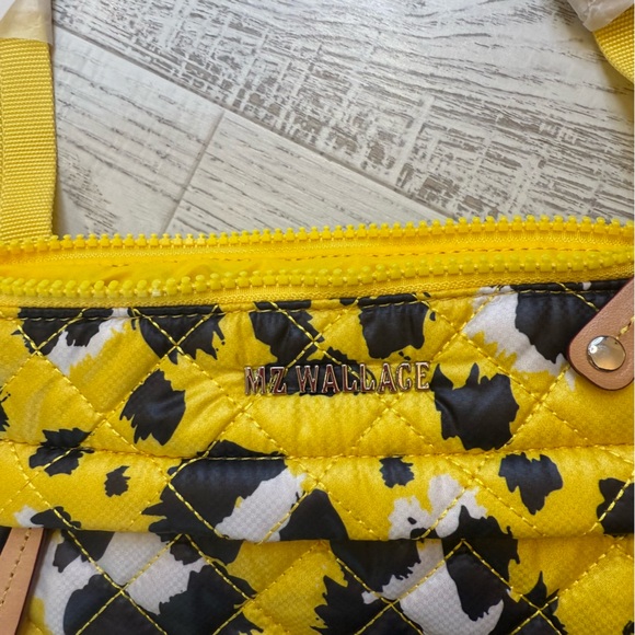 NWT MZ Wallace Metro Yellow and Black Quilted Crossbody Bag - Picture 3 of 7